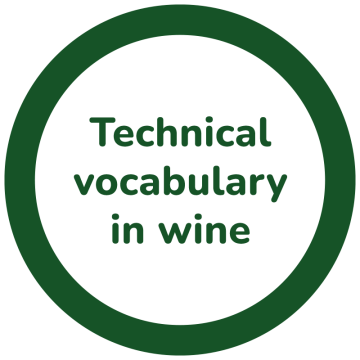Technical vocabulary in wine